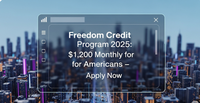 Freedom Credit Program 2025: $1,200 Monthly for Americans – Apply Now