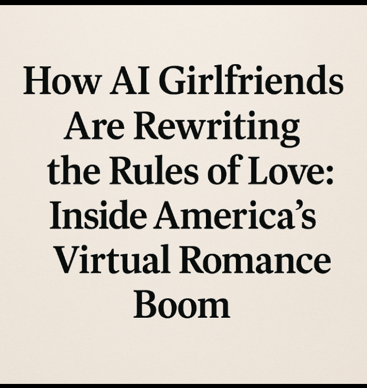 How AI Girlfriends Are Rewriting the Rules of Love: Inside America's Virtual Romance Boom